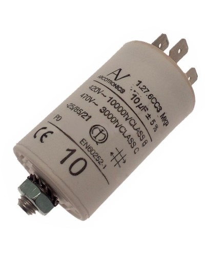 Конденсатор 10 мкФ со сдвоенными выводами и болтом Came 119RIR294 в Петропавловске-Камчатском Запчасти для шлагбаумов и автоматики Pintop.ru