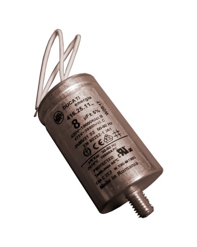 Конденсатор 8 мкФ с гибкими выводами и болтом Came 119RIR339 в Петропавловске-Камчатском Запчасти для шлагбаумов и автоматики Pintop.ru