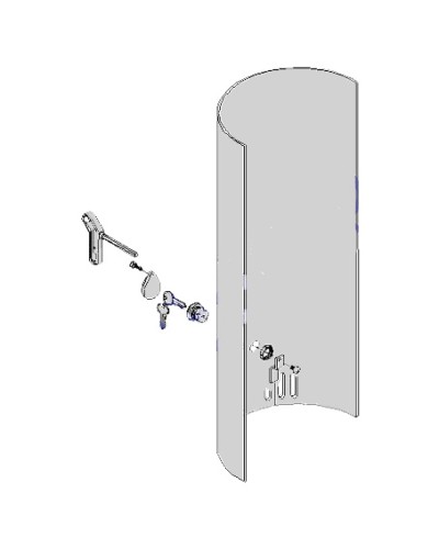 Крышка с замком разблокировки CAT-X Came 119RIX012 в Петропавловске-Камчатском Запчасти для шлагбаумов и автоматики Pintop.ru