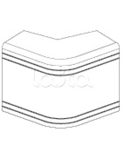 Угол внешний неизменяемый (90°) NEA 80х40 мм DKC 01808 в Петропавловске-Камчатском Аксессуары для кабель-канала Pintop.ru