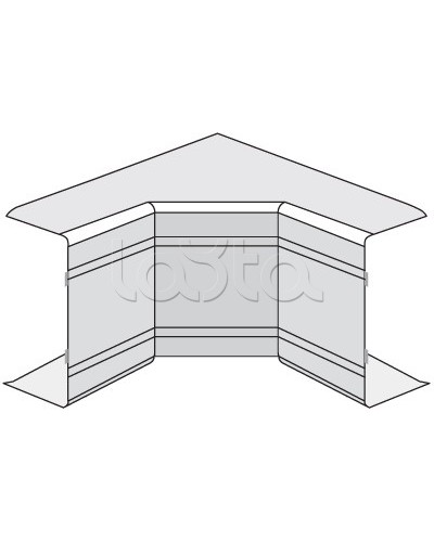 Угол внутренний неизменяемый (90°) NIA 40х40 DKC 01822 в Петропавловске-Камчатском Аксессуары для кабель-канала Pintop.ru