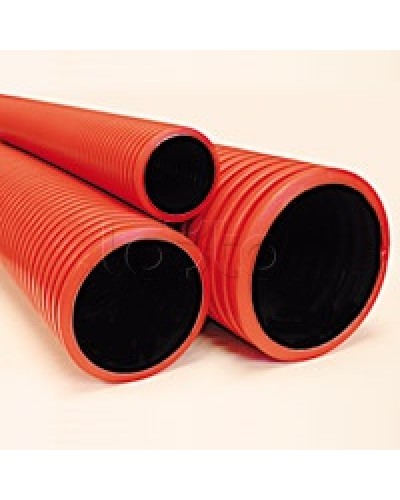 Труба гибкая двустенная 75 мм с протяжкой красная DKC 121975100 в Петропавловске-Камчатском Труба гофрированная Pintop.ru
