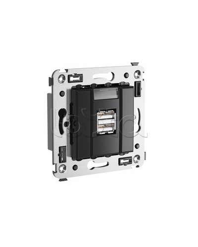 Устройство зарядное Avanti, Черный квадрат DKC 4402543 в Петропавловске-Камчатском Блоки розеток Pintop.ru