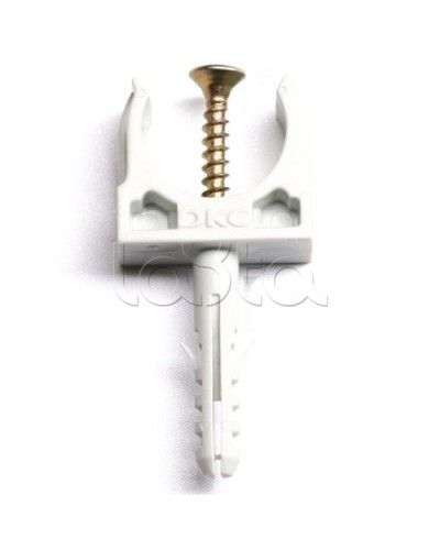 Держатель с защелкой и дюбелем, д.20 мм DKC 51320 в Петропавловске-Камчатском Держатели, клипсы, скобы Pintop.ru