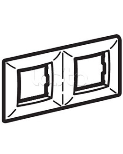 Рамка пятиместная, белый RAL 9010, 10М, BRAVA DKC (75015W) в Петропавловске-Камчатском Аксессуары для кабель-канала Pintop.ru