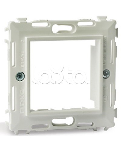 Каркас на 2 модуля (одноместный), белый, RAL 9010 DKC 75020W в Петропавловске-Камчатском Аксессуары для кабель-канала Pintop.ru