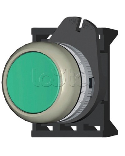 Кнопка плоская прозрачная с фиксацией, зеленая DKC ABDLM2 в Петропавловске-Камчатском Аксессуары для стоек и шкафов Pintop.ru