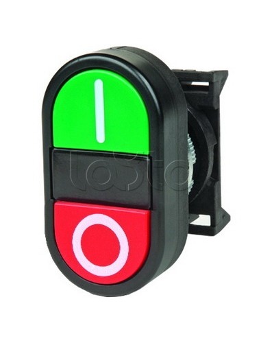 Кнопка двойная плоская, черная DKC ABFTM в Петропавловске-Камчатском Кнопки выхода Pintop.ru