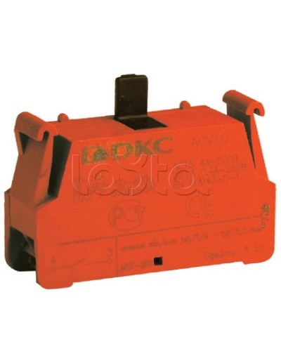 Блок контактный с клеммным безвинтовым зажимом, нормально-замкнутый DKC ACV01 (5 шт/уп) в Петропавловске-Камчатском Клеммные колодки Pintop.ru