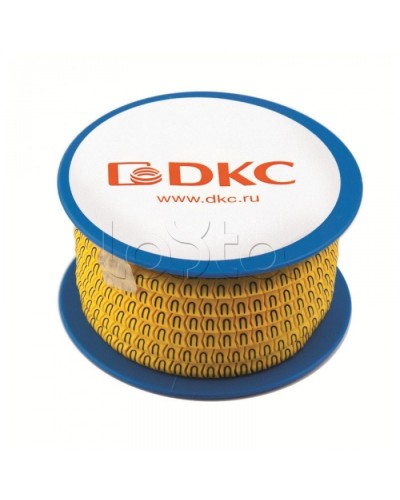 Колечко маркировочное 4, 2.5-4мм. черное на желтом DKC AZO304BY в Петропавловске-Камчатском Аксессуары для кабель-канала Pintop.ru