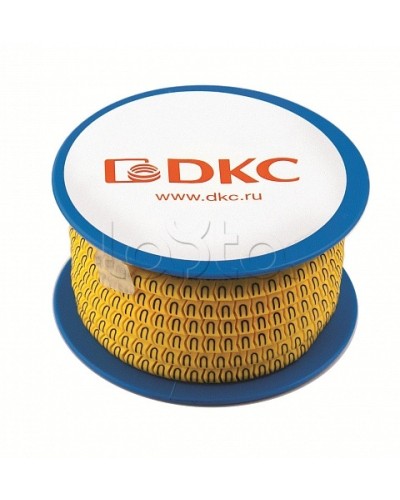 Колечко маркировочное земля, 4-8мм. черное на желтом DKC AZS412BY в Петропавловске-Камчатском Аксессуары для кабель-канала Pintop.ru