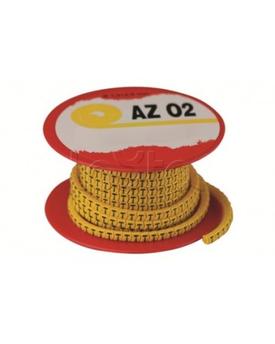 Колечко маркировочное P, 4-8мм. черное на желтом DKC AZS4PPBY в Петропавловске-Камчатском Крепежные изделия Pintop.ru