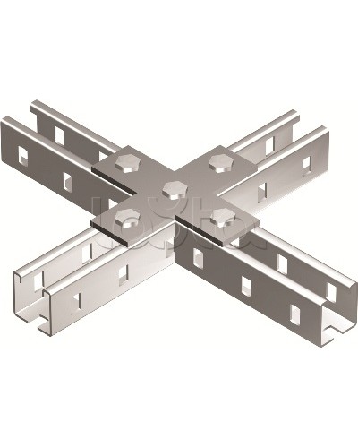 Пластина соединительная Х-обр., горячеоцинкованная DKC BMD1041HDZ в Петропавловске-Камчатском Аксессуары для лотков Pintop.ru