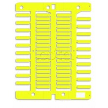 Маркировка для провода, жесткая, для трубочек. 4х18мм. Желтая DKC NUT18Y