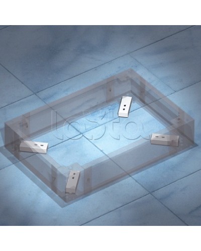 Комплект пластин для фиксации цоколя к полу DKC R5KFP01 в Петропавловске-Камчатском Полки для шкафов и стоек Pintop.ru