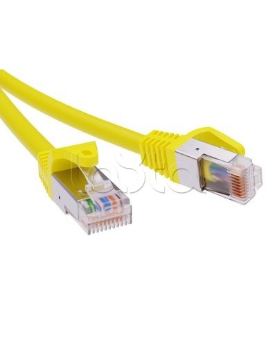 Патч-корд экранированный CAT5E F/UTP 4х2, LSZH, желтый, 0.5м DKC RN5EFU4505YL в Петропавловске-Камчатском Патчкорды (медные) Pintop.ru