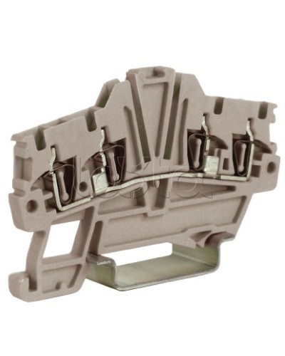 Зажим 1,5 кв.мм серый 2 ввод/2 вывода DKC ZHM420GR в Петропавловске-Камчатском Держатели, клипсы, скобы Pintop.ru