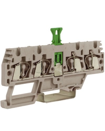 Зажим, 2 ввод/2 вывода, серый 2,5 кв.мм, с размыкателем DKC ZHMS10GR в Петропавловске-Камчатском Держатели, клипсы, скобы Pintop.ru