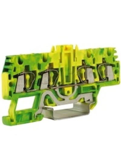 Зажим для заземления, 2 ввод/2 вывода, 2,5 кв.ммжелто-зеленый DKC ZHT520-RET в Петропавловске-Камчатском Держатели, клипсы, скобы Pintop.ru