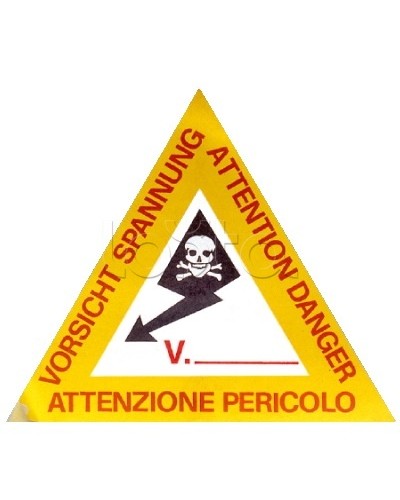 Предупреждающая табличка 120мм DKC ZTA002 в Петропавловске-Камчатском Аксессуары для лотков Pintop.ru