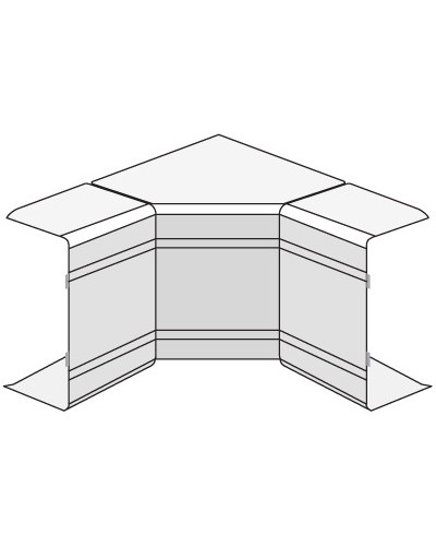 Угол внутренний изменяемый (70-120°) NIAV 100x80 мм DKC 01733 в Петропавловске-Камчатском Аксессуары для кабель-канала Pintop.ru