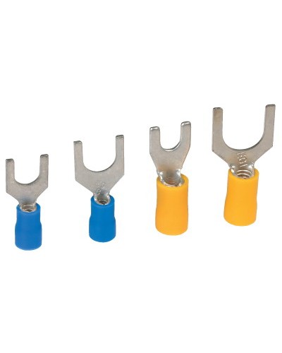 Наконечник вилочный с изолир.фланцем 1,5-2,5 кв.мм 10,2 мм (НВИ) DKC 2B110P в Петропавловске-Камчатском Крепеж: Дюбели, шурупы, саморезы Pintop.ru