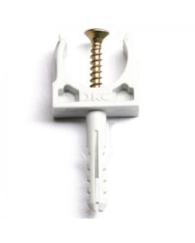 Держатель с защелкой и дюбелем, д.25 мм DKC 51325R5 в Петропавловске-Камчатском Держатели, клипсы, скобы Pintop.ru