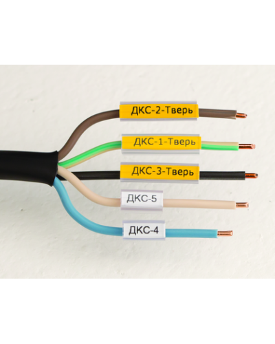 Маркировка для провода, гибкая, для трубочек. 4х30мм. Белая DKC NUTFL30 в Петропавловске-Камчатском Крепежные изделия Pintop.ru