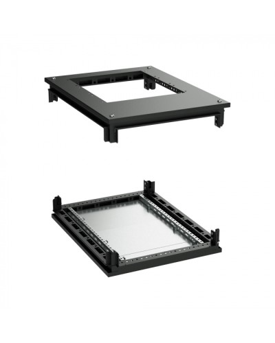 Крыша с фланцем и основание для 19 IT-CQE 800x800, RAL9005 DKC (R5RKTB88FITB) в Петропавловске-Камчатском Аксессуары для стоек и шкафов Pintop.ru