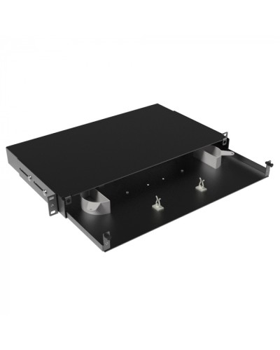 Оптическая полка выдвижная, без лицевой панели, неукомплектованная, 1U,черная DKC RNFPE1U24 в Петропавловске-Камчатском Кроссы оптические Pintop.ru