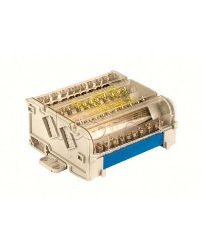 Блок распределительный на DIN рейку 4р 125А, 11х6мм 2х7,5мм 2x9мм. DKC BD125154 в Петропавловске-Камчатском Аксессуары для стоек и шкафов Pintop.ru