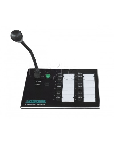 Консоль микрофонная DSPPA PAVA-8008 в Петропавловске-Камчатском Система оповещения и трансляции Dsppa Pintop.ru