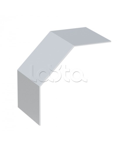 Крышка на угол 90 градусов верт. внеш. лестн. усиленная 100x700 мм (2 мм) HDZ EKF (kvoltp90100700-2-HDZ) в Петропавловске-Камчатском Аксессуары для лотков Pintop.ru