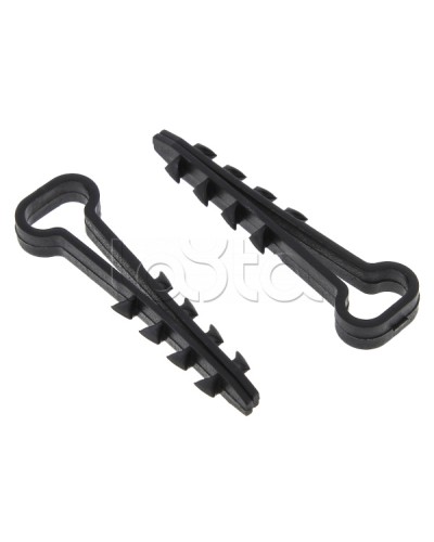 Дюбель-хомут (6х12 мм) для плоского кабеля черный (100 шт.) EKF PROxima (plc-cd1-6x12b) в Петропавловске-Камчатском Крепеж: Дюбели, шурупы, саморезы Pintop.ru