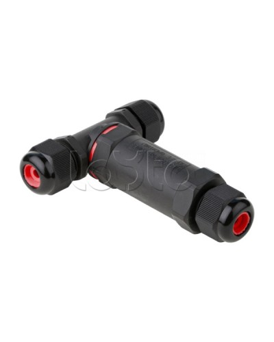 Кабельный коннектор Т-образный (клеммник 3PIN) IP68 FreeTools EKF (plc-uac-cb3T) в Петропавловске-Камчатском Коннекторы Pintop.ru