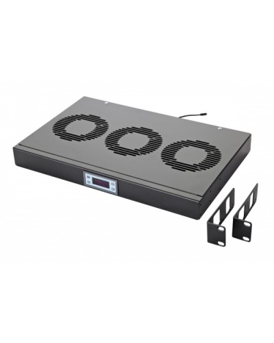 Панель вентиляционная с 3 вентиляторами, с контроллером Eurolan 60A-91-10-30BL в Петропавловске-Камчатском Вентиляторные модули Pintop.ru