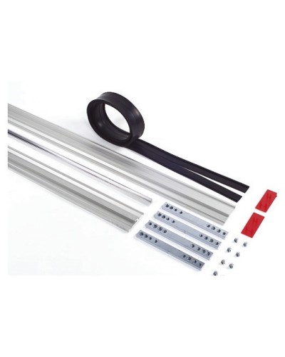 Пара торцевых заглушек для декорирования зажимных профилей на цельностеклянных полотнах Faac 105405 в Петропавловске-Камчатском Запчасти для шлагбаумов и автоматики Pintop.ru