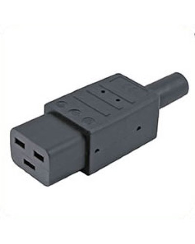 Разъем IEC 60320 C19 220В 16A на кабель Hyperline CON-IEC320C19 в Петропавловске-Камчатском Коммутационные изделия Pintop.ru