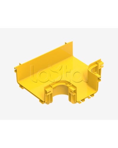 Горизонтальный тройник 240-120-240 для оптического лотка Hyperline (FBTR-240-HTC120) в Петропавловске-Камчатском Аксессуары для лотков Pintop.ru