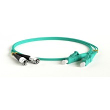 Патч-корд волоконно-оптический Hyperline FC-D2-503-FC/PR-ST/PR-H-1M-LSZH-AQ