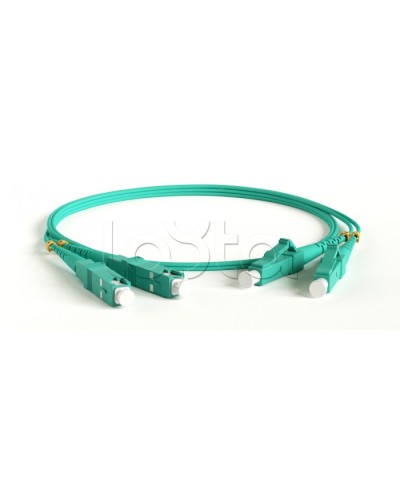 Патч-корд волоконно-оптический Hyperline FC-D2-503-LC/PR-SC/PR-H-2M-LSZH-AQ в Петропавловске-Камчатском Патч-корды оптические Pintop.ru