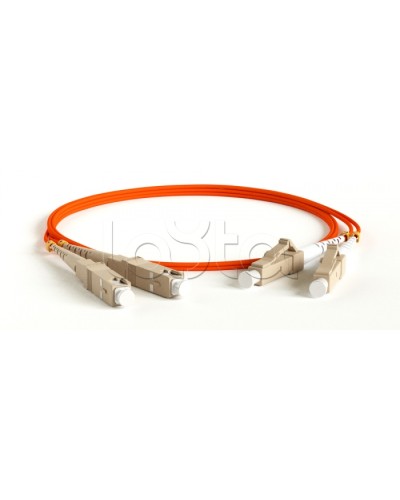 Патч-корд волоконно-оптический многомодовый MM 50/125, LC-SC, duplex, LSZH, 1 м Hyperline FC-D2-50-LC/PR-SC/PR-H-1M-LSZH-OR в Петропавловске-Камчатском Патч-корды оптические Pintop.ru