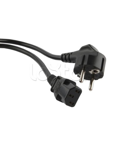 Кабель питания 5.0 м Hyperline PWC-IEC13-SHM-5.0-BK в Петропавловске-Камчатском Патч-корды и пигтейлы Pintop.ru