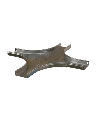 Ответвитель X-образный горизонтальный плавный Hyperline RST-CXS-200-80-0,8-R100-SZ в Петропавловске-Камчатском Аксессуары для лотков Pintop.ru