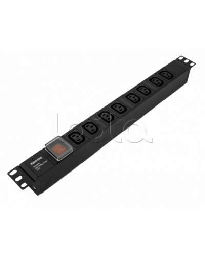 Блок розеток Hyperline SHE19-8IEC-S-IEC в Петропавловске-Камчатском Блоки розеток Pintop.ru