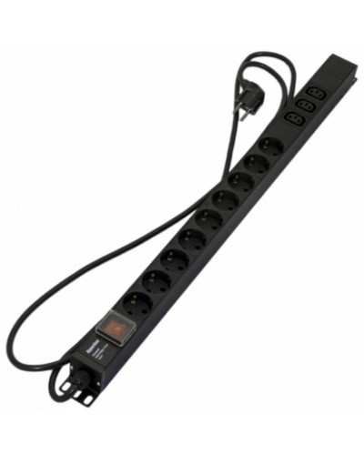 Блок розеток Hyperline SHE-9SH-3IEC-S-2.5EU в Петропавловске-Камчатском Блоки розеток Pintop.ru