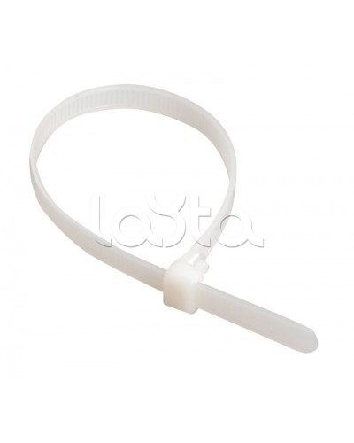 Стяжка 150x2,5 мм нейлоновая, белая IEK (UHH31-D025-150-100) в Петропавловске-Камчатском Стяжки-хомуты Pintop.ru