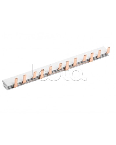 Шина соединительная типа PIN (12 штырей) 3Р 63А (22см) IEK (YNS21-3-063-22-12) в Петропавловске-Камчатском Клеммные колодки Pintop.ru