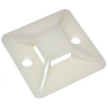 Площадка самоклеящаяся 30х30 под хомуты белая (100шт) IEK (UHP30-30-100)