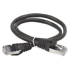 ITK Коммутационный шнур (патч-корд), кат.5Е FTP, 1м, черный (PC09-C5EF-1M)